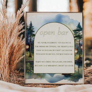 Affiche Mariage au pays des poèmes au bord d'un lac sous l
