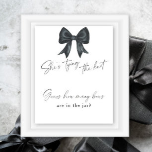 Affiche Mariage Black Bow Nombre de rubans