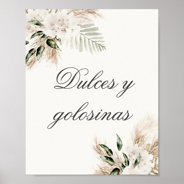 Affiche Mariage Boho espagnol (Devant)