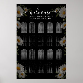 Affiche Mariage Camomille Noire
