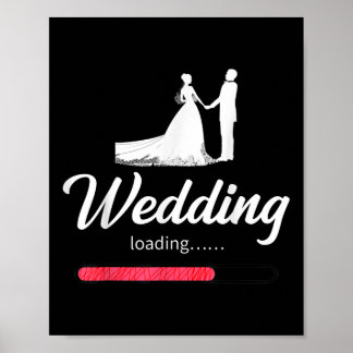 Affiche Mariage Chargement - Amusante mariée Fiançailles M