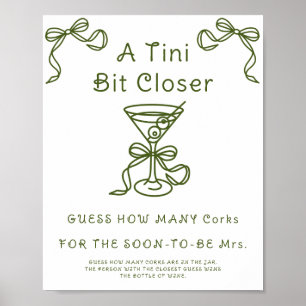 Affiche Mariage civil Martini Combien de bouchons