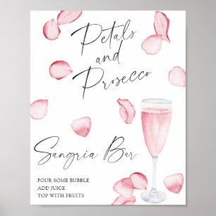 Affiche Mariage civilité prosecco - bar sangria