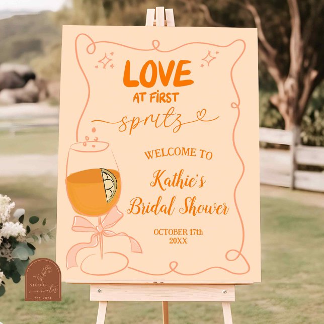Affiche Mariage coup de foudre au Spritz (Créateur téléchargé)