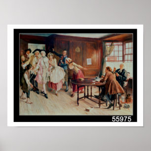 Affiche Mariage dans Fleet Street, 1898 (huile sur la