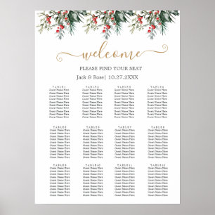 Affiche Mariage d'aquarelle d'hiver