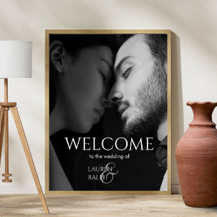 Affiche Mariage de bienvenue Chic Couple