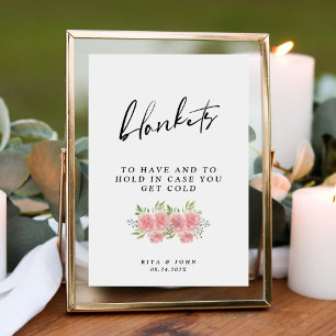 Affiche Mariage De Carnation À Avoir Et À Tenir Un Signe D