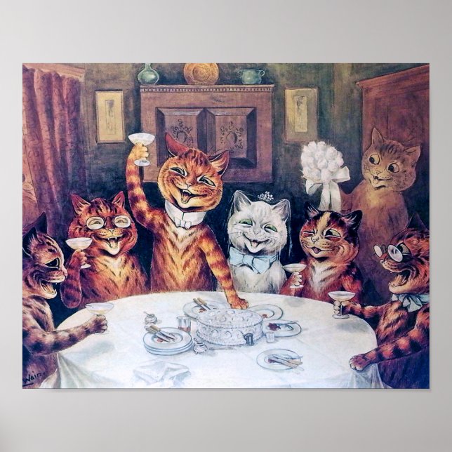 Affiche Mariage de chat, Mariage, Mariée, Mariée, Louis Wa (Devant)
