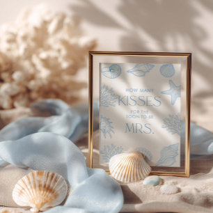 Affiche Mariage de Coquillages Combien de Baisers