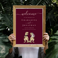 Mariage de Dinosaures Bienvenue Vin Bordeaux Rosé