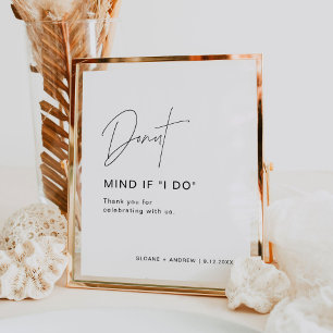 Affiche Mariage de Donut HARLOW Signer Donut Minut Si je l