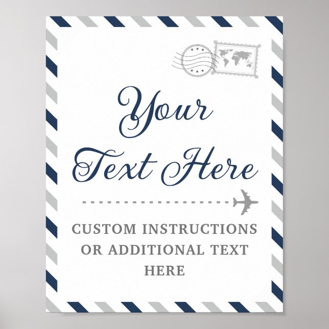 Affiche Mariage de Fête des mariées bébé de l'avion de tra (Devant)