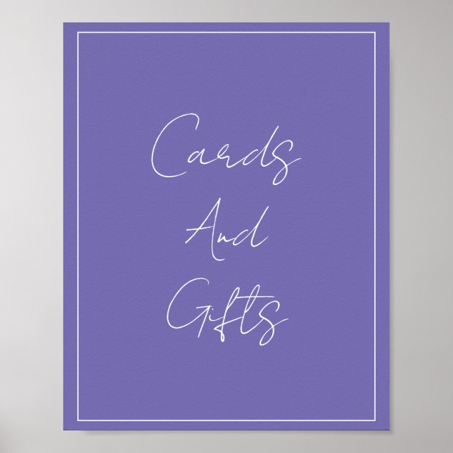 Affiche Mariage de Fête des mariées simple et élégant (Devant)