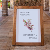 Mariage de Fleur de Cerisier Imprimable Bienvenue