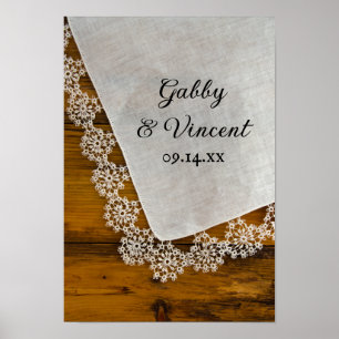 Affiche Mariage de grange au style Country Lace