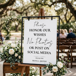 Affiche Mariage de la cérémonie débranché AUCUNE photo et