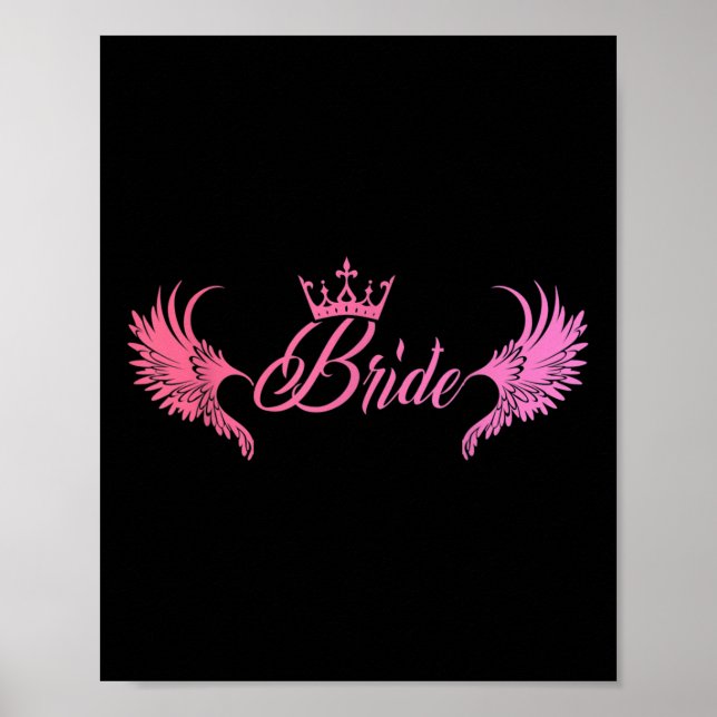 Affiche Mariage De La Fête De Bachelorette De Mariée Maid  (Devant)
