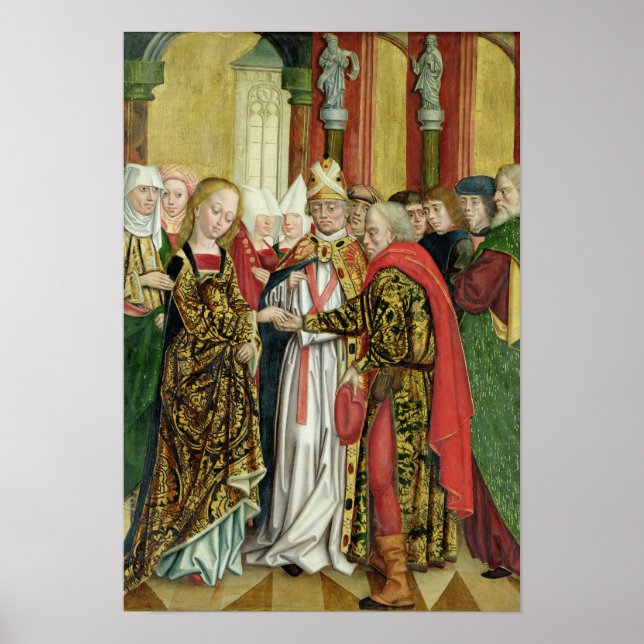 Affiche Mariage de la Vierge, de l'autel du Dôme, 1499 (Devant)