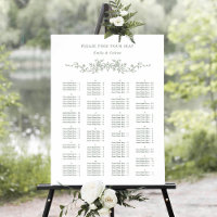Mariage de l'ordre alphabétique Sage vert Siège