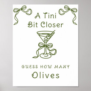 Affiche Mariage de Martini - Combien d'olives