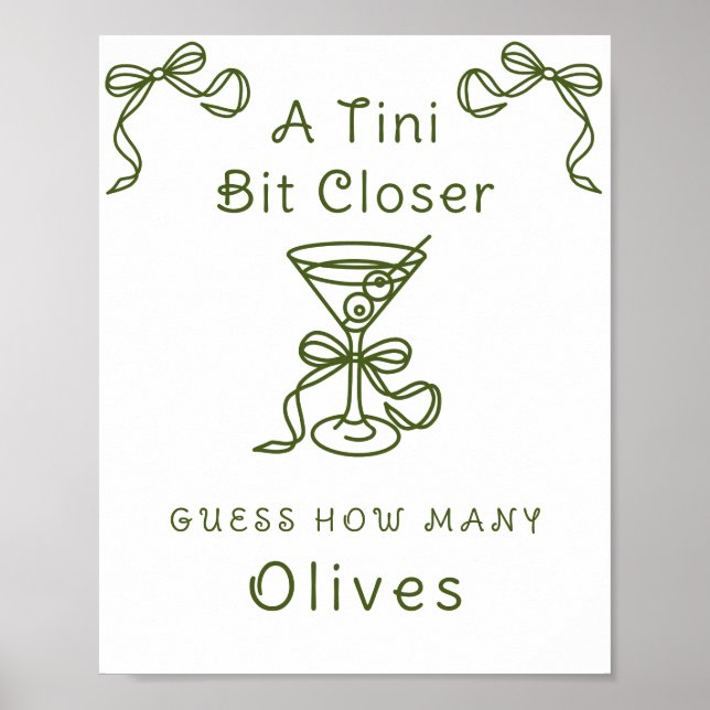Affiche Mariage de Martini - Combien d'olives (Devant)
