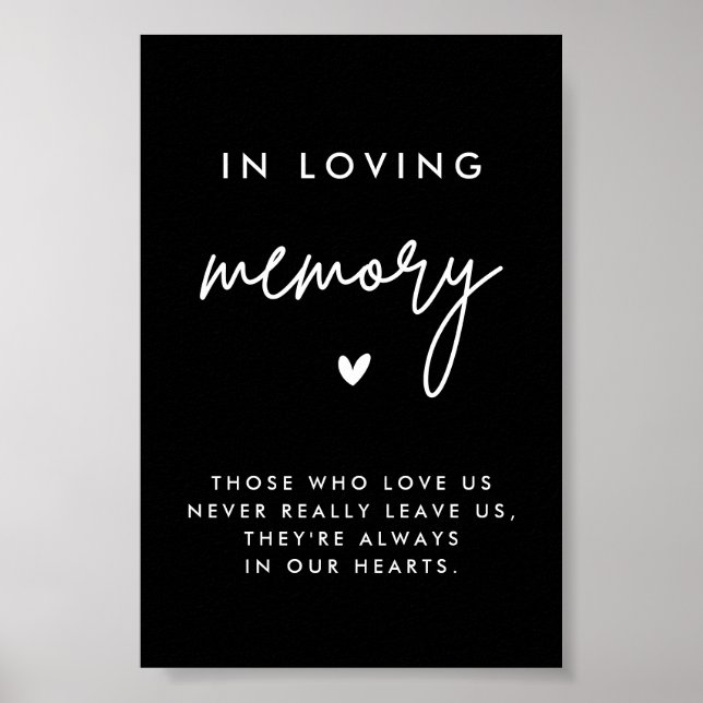 Affiche Mariage de mémoire Black In Love Memorial 4x6 (Devant)