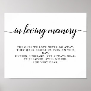 Affiche Mariage de monogramme noir et blanc moderne