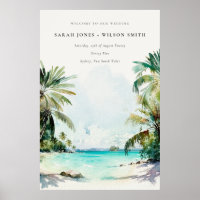 Mariage de palmiers tropicaux de plage