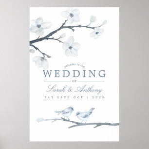 Affiche Mariage de printemps sous les fleurs de cerisier