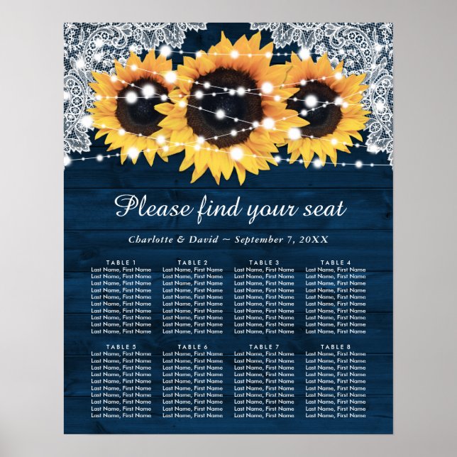 Affiche Mariage de tournesol bleu de la marine russe Graph (Devant)