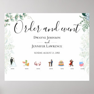 Affiche Mariage d'été Bohème Eucalyptus Verdure