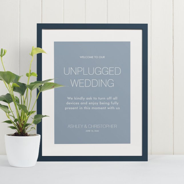 Affiche Mariage d'événements débranché minimaliste moderne (Créateur téléchargé)