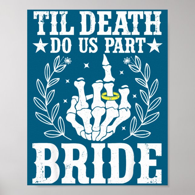 Affiche Mariage d'Halloween jusqu'à ce que la mort nous sé (Devant)