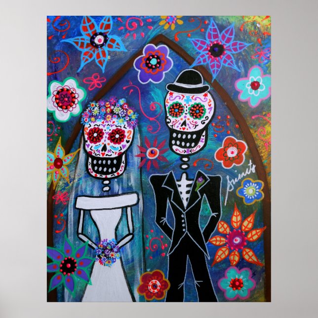 AFFICHE MARIAGE DIA DE LOS MUERTOS (Devant)