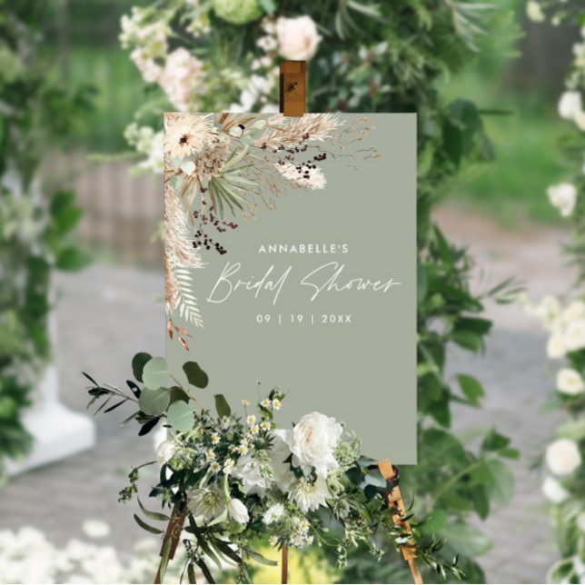 Affiche Mariage élégant moderne à petit budget avec herbe  (Créateur téléchargé)