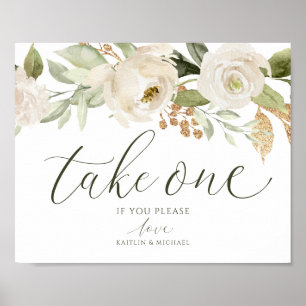 Affiche Mariage Élégant S'Il Vous Plaît Prendre Un Signe F