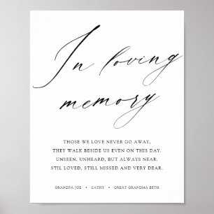 Affiche Mariage en Mémoire Affectueuse
