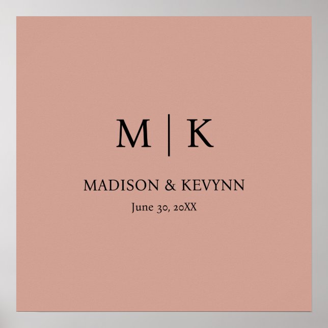 Affiche Mariage en terre cuite (Devant)