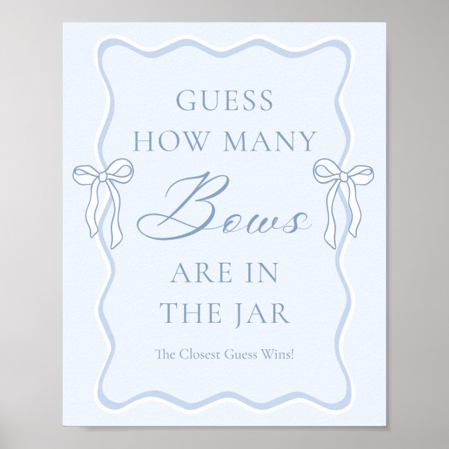 Affiche Mariage et Réception de Mariage : Devinez combien  (Devant)