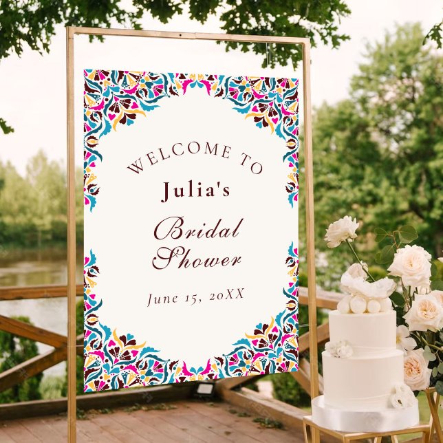 Affiche Mariage fantaisiste de luxe de style floral ivoire (Créateur téléchargé)