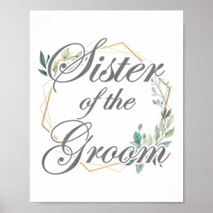 Affiche Mariage Fête des mariées Mariée Soeur De La Salle