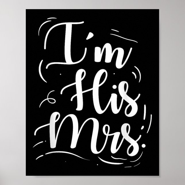 Affiche Mariage Fiançailles Im Son Mme Bride Idea Gift Ide (Devant)