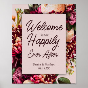 Affiche Mariage Floral 