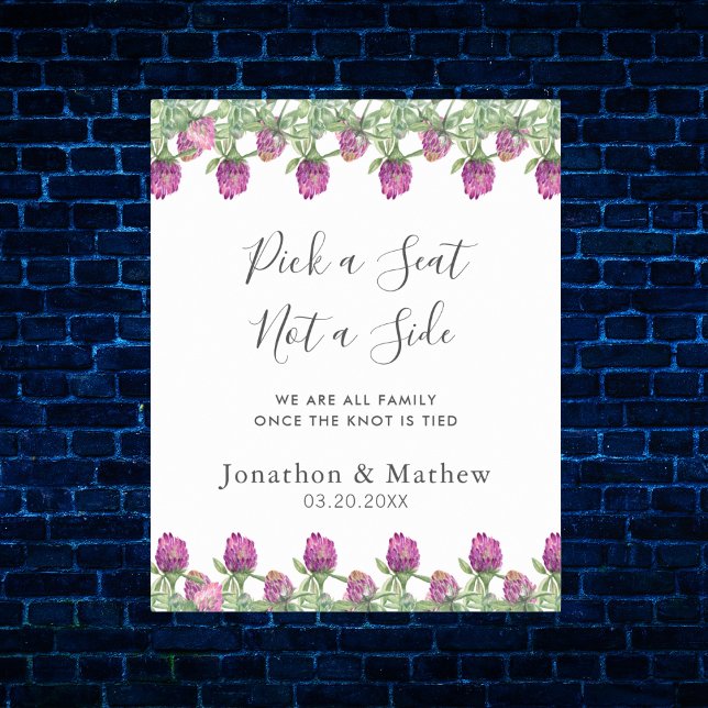 Affiche Mariage Floral Aquarelle Jungle Été (Summer Jungle Watercolour Floral Wedding Supplies)