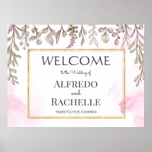 Affiche Mariage Floral au Jardin d'Été