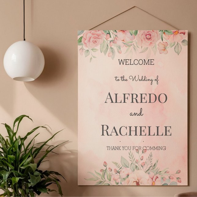 Affiche Mariage Floral de Jardin d'Été (Créateur téléchargé)