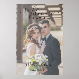 Affiche Mariage floral rustique Élégant 3D