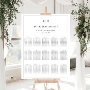 Affiche Mariage frontalier minimaliste 15 Tableaux de sièg