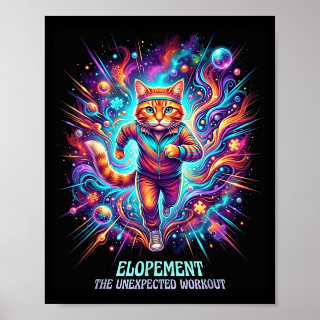 Affiche Mariage Fuite Drôle La séance d'entraînement inatt (Devant)